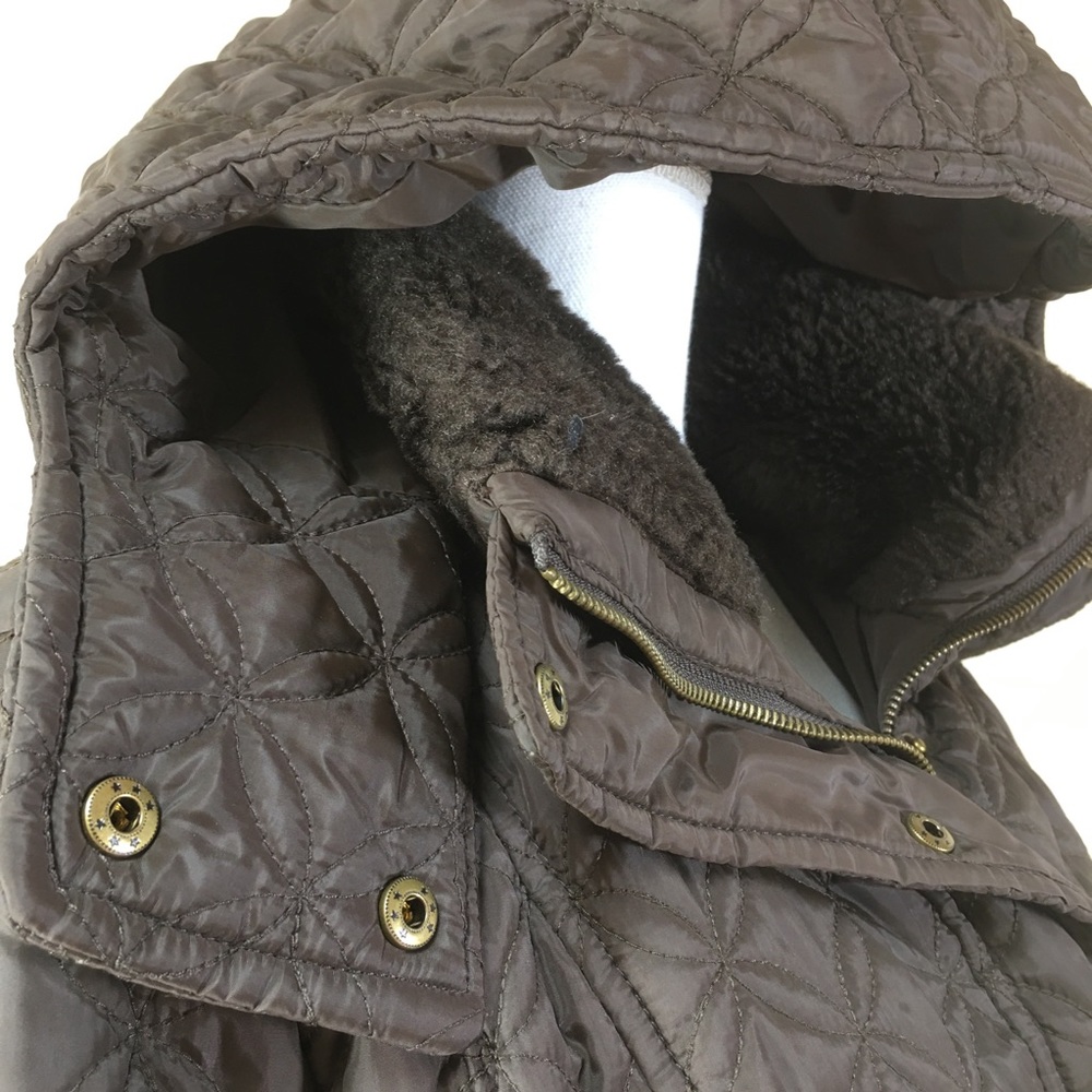 Marc New York Brown Detachable Hood Puffer Coat L - Picture 8 of 12
